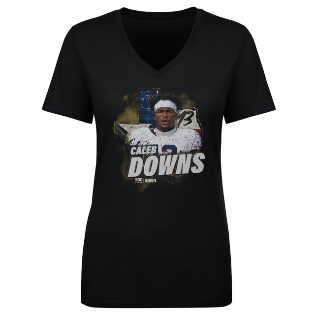 Caleb Downs Women's V-Neck T-Shirt | 500 LEVEL