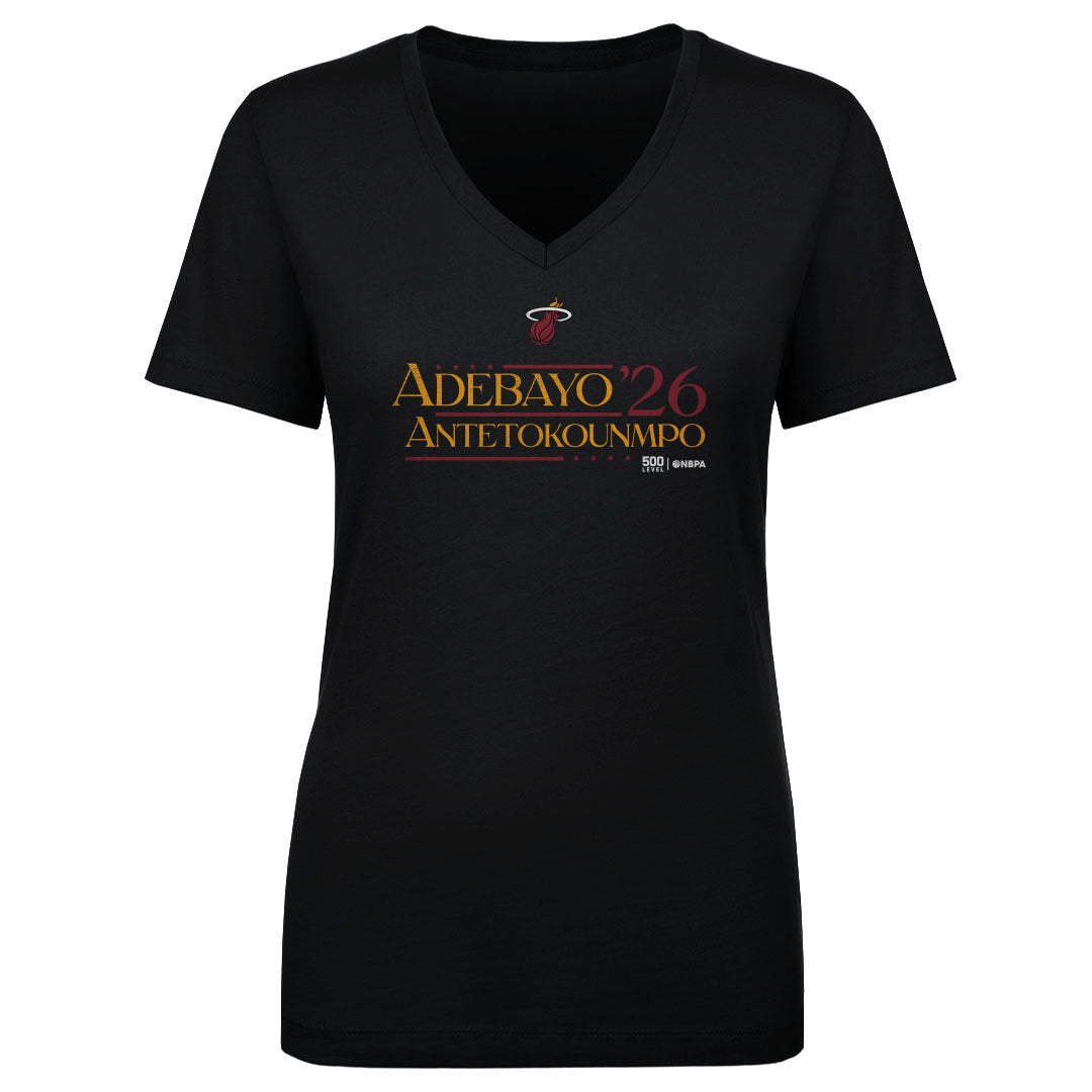 Bam Adebayo Women's V-Neck T-Shirt | 500 LEVEL