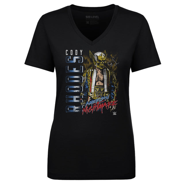 Cody Rhodes Women's V-Neck T-Shirt | 500 LEVEL