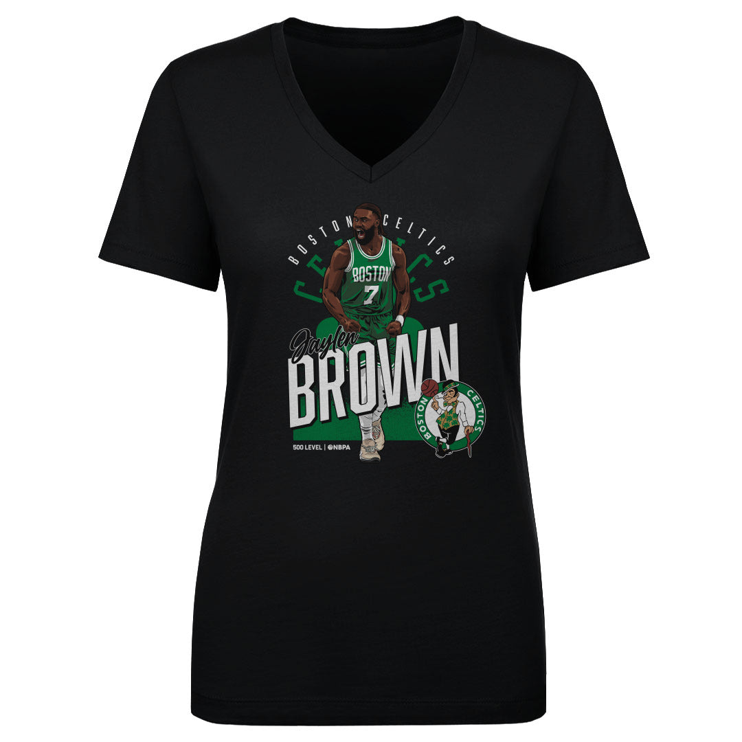 Jaylen Brown Women's V-Neck T-Shirt | 500 LEVEL