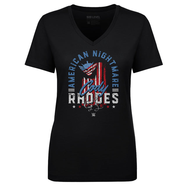 Cody Rhodes Women's V-Neck T-Shirt | 500 LEVEL