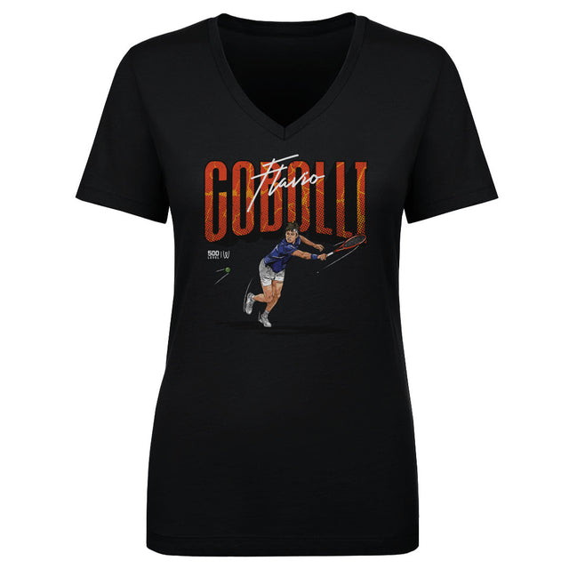 Flavio Cobolli Women's V-Neck T-Shirt | 500 LEVEL