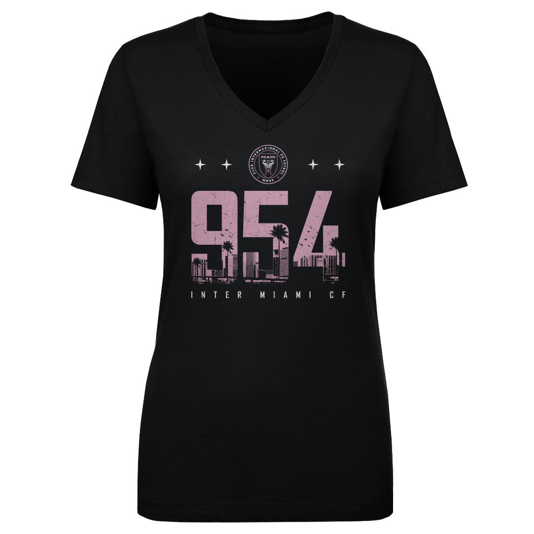 Inter Miami CF Women's V-Neck T-Shirt | 500 LEVEL