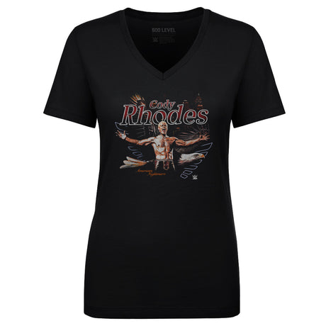Cody Rhodes Women's V-Neck T-Shirt | 500 LEVEL