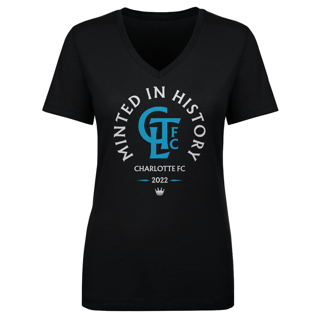 Charlotte FC Women&#39;s V-Neck T-Shirt | 500 LEVEL