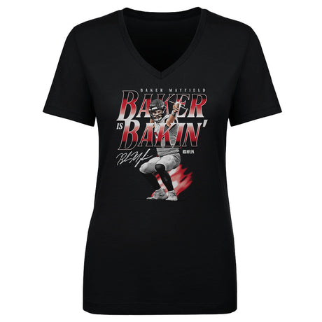 Baker Mayfield Women's V-Neck T-Shirt | 500 LEVEL