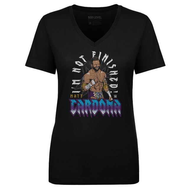 Matt Cardona Women's V-Neck T-Shirt | 500 LEVEL