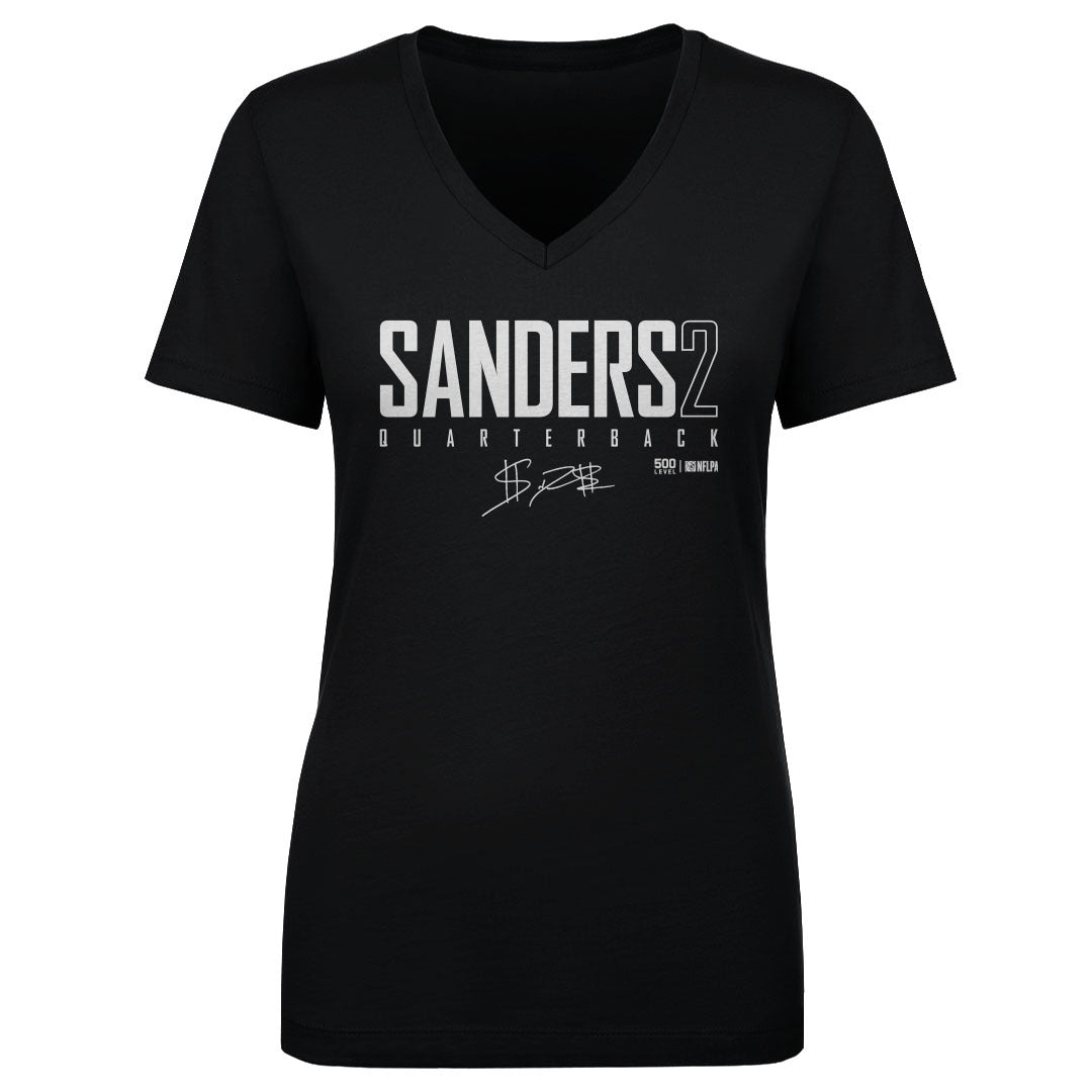 Shedeur Sanders Women's V-Neck T-Shirt | 500 LEVEL
