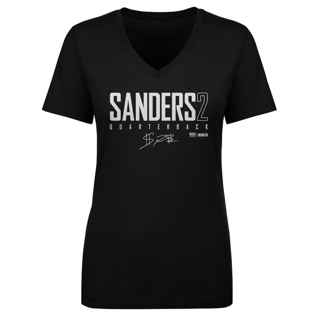 Shedeur Sanders Women's V-Neck T-Shirt | 500 LEVEL