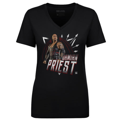 Damian Priest Women's V-Neck T-Shirt | 500 LEVEL