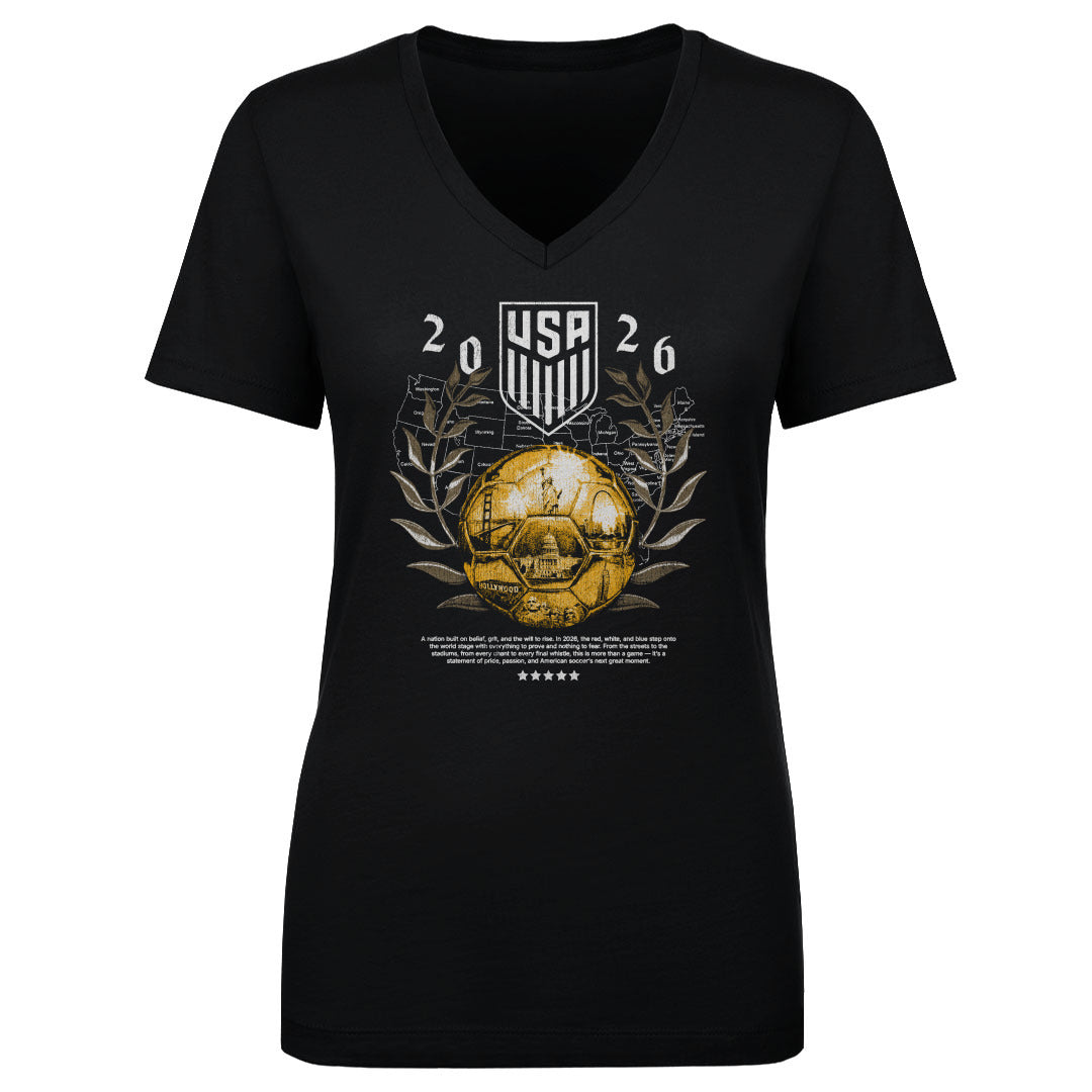 USMNT Women's V-Neck T-Shirt | 500 LEVEL