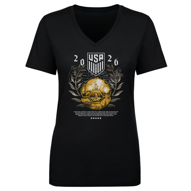 USMNT Women's V-Neck T-Shirt | 500 LEVEL
