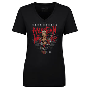 Cody Rhodes Women's V-Neck T-Shirt | 500 LEVEL