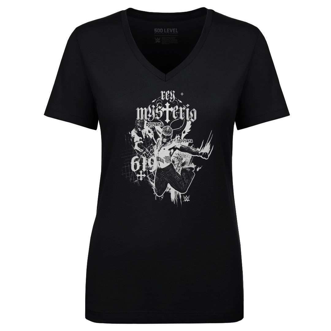 Rey Mysterio Women's V-Neck T-Shirt | 500 LEVEL