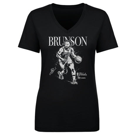 Jalen Brunson Women's V-Neck T-Shirt | 500 LEVEL