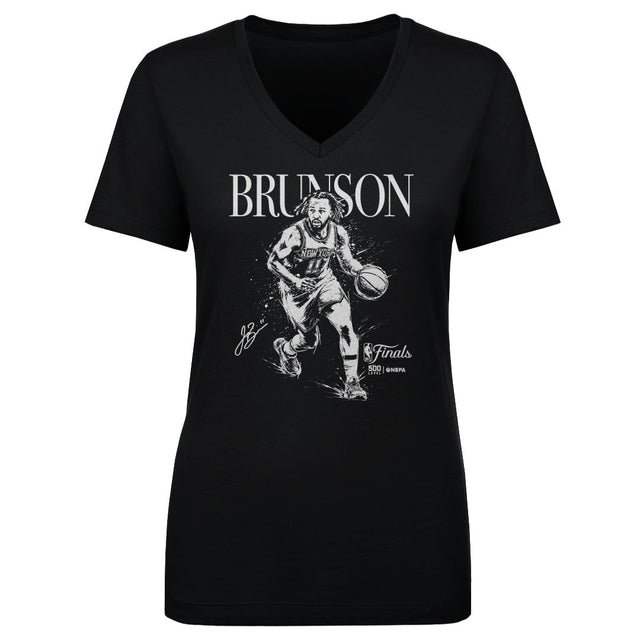 Jalen Brunson Women's V-Neck T-Shirt | 500 LEVEL