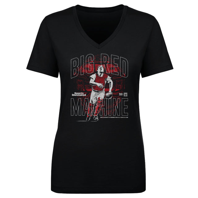 Johnny Bench Women's V-Neck T-Shirt | 500 LEVEL