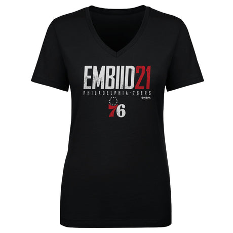 Joel Embiid Women's V-Neck T-Shirt | 500 LEVEL