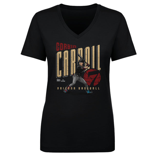Corbin Carroll Women's V-Neck T-Shirt | 500 LEVEL