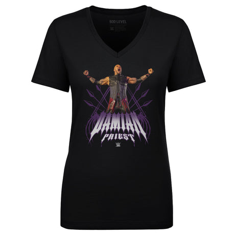 Damian Priest Women's V-Neck T-Shirt | 500 LEVEL