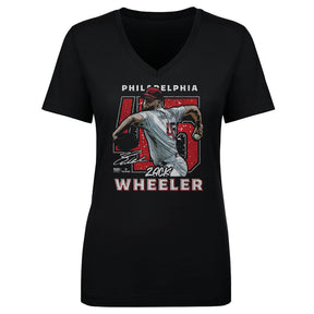 Zack Wheeler Women's V-Neck T-Shirt | 500 LEVEL
