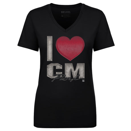 CM Punk Women's V-Neck T-Shirt | 500 LEVEL
