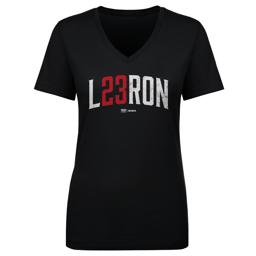 LeBron James Women's V-Neck T-Shirt | 500 LEVEL
