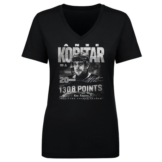 Anze Kopitar Women's V-Neck T-Shirt | 500 LEVEL