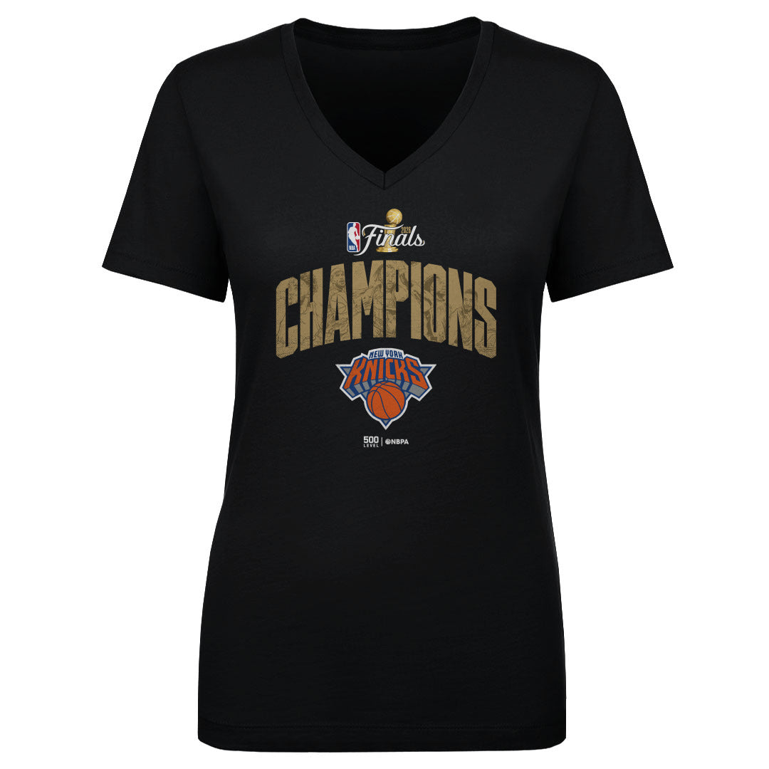 New York Knicks Women's V-Neck T-Shirt | 500 LEVEL