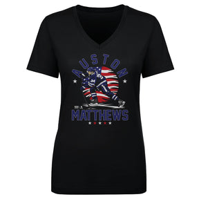 Auston Matthews Women's V-Neck T-Shirt | 500 LEVEL