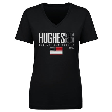 Jack Hughes Women's V-Neck T-Shirt | 500 LEVEL