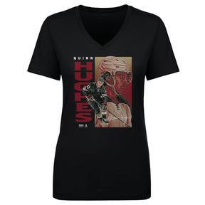 Quinn Hughes Women's V-Neck T-Shirt | 500 LEVEL