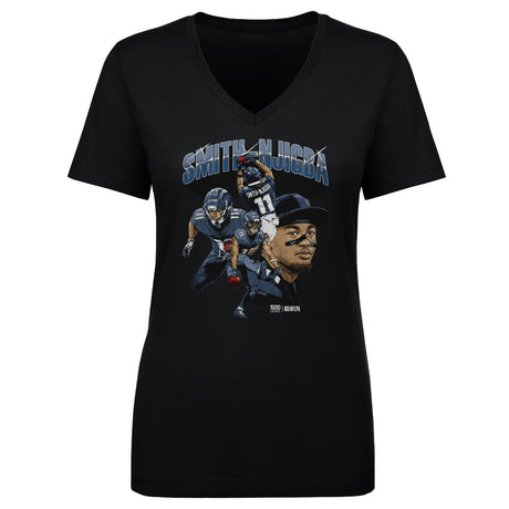 Jaxon Smith-Njigba Women's V-Neck T-Shirt | 500 LEVEL