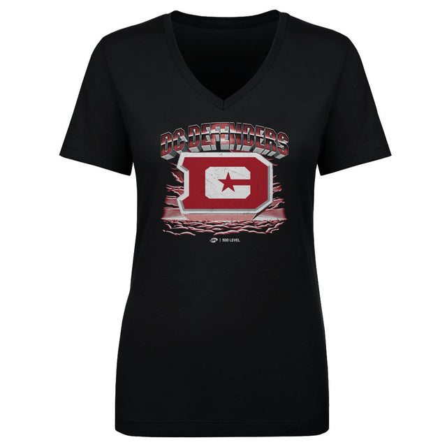 DC Defenders Women's V-Neck T-Shirt | 500 LEVEL