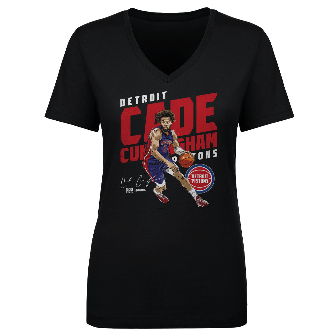 Cade Cunningham Women's V-Neck T-Shirt | 500 LEVEL