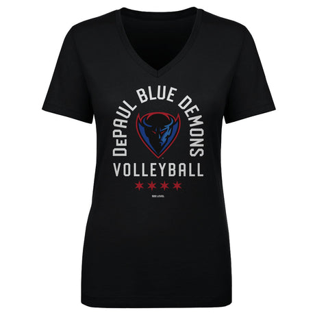 DePaul Blue Demons Women's V-Neck T-Shirt | 500 LEVEL