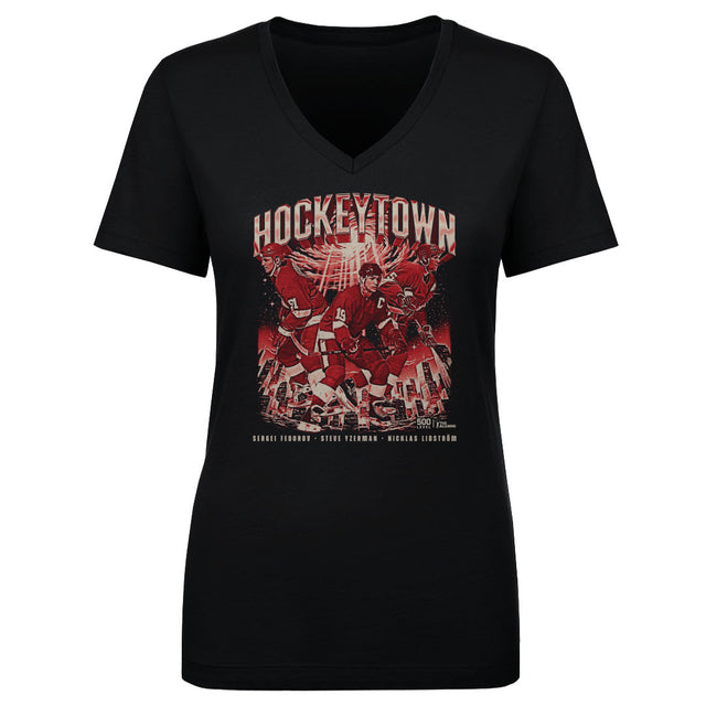 Detroit Hockey Women's V-Neck T-Shirt | 500 LEVEL