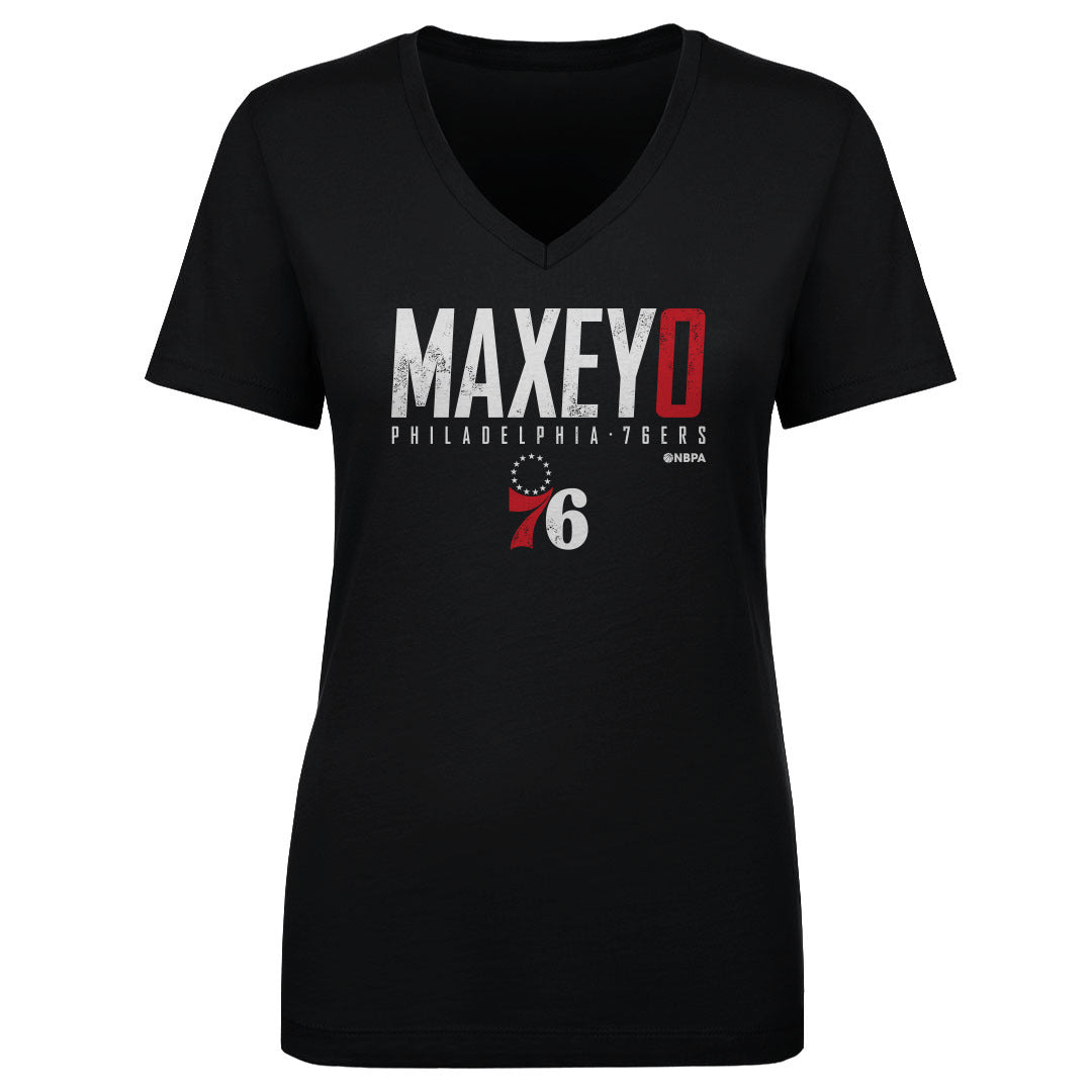 Tyrese Maxey Women's V-Neck T-Shirt | 500 LEVEL