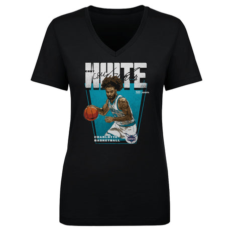 Coby White Women's V-Neck T-Shirt | 500 LEVEL
