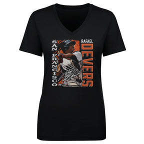 Rafael Devers Women's V-Neck T-Shirt | 500 LEVEL