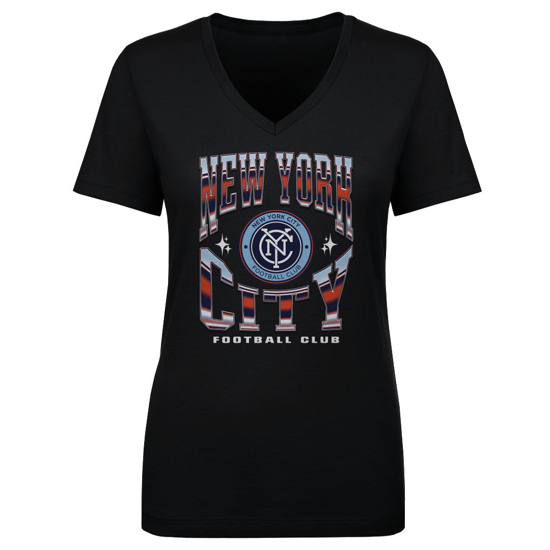 New York City FC Women's V-Neck T-Shirt | 500 LEVEL