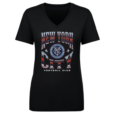 New York City FC Women's V-Neck T-Shirt | 500 LEVEL