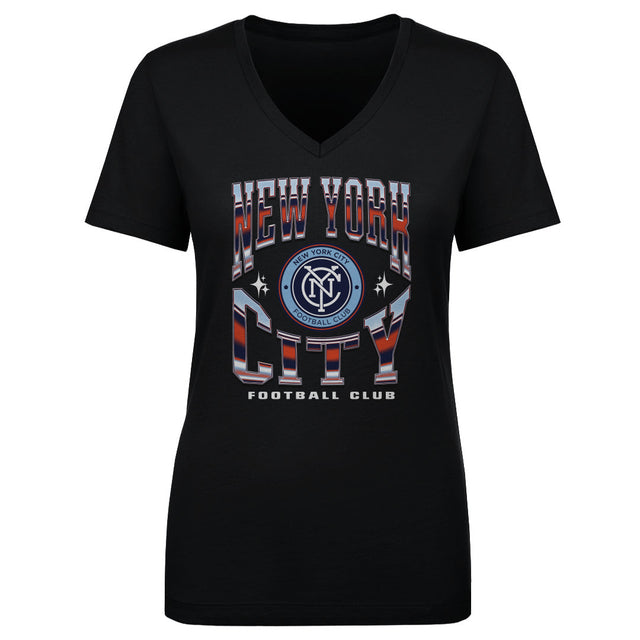New York City FC Women's V-Neck T-Shirt | 500 LEVEL