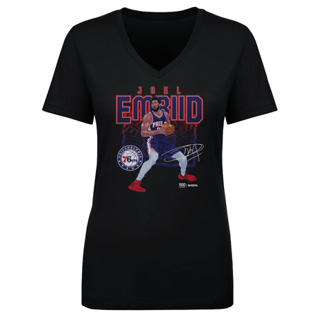 Joel Embiid Women's V-Neck T-Shirt | 500 LEVEL