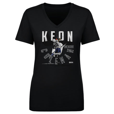 Keon Coleman Women's V-Neck T-Shirt | 500 LEVEL