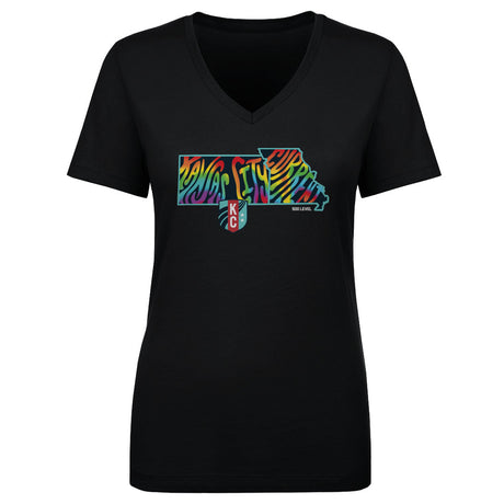 Kansas City Current Women's V-Neck T-Shirt | 500 LEVEL