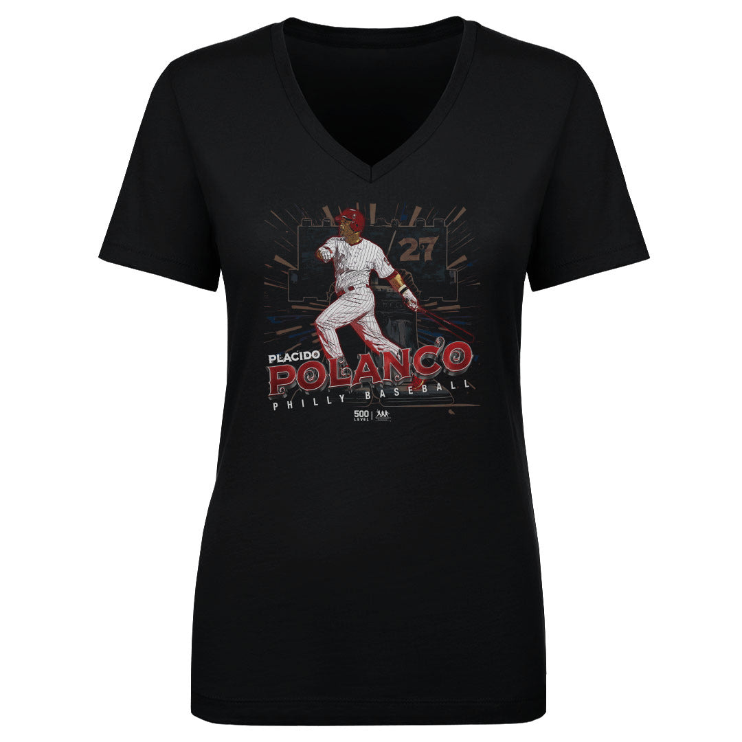 Placido Polanco Women's V-Neck T-Shirt | 500 LEVEL