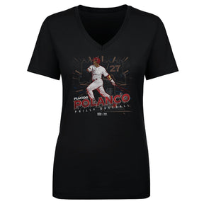 Placido Polanco Women's V-Neck T-Shirt | 500 LEVEL
