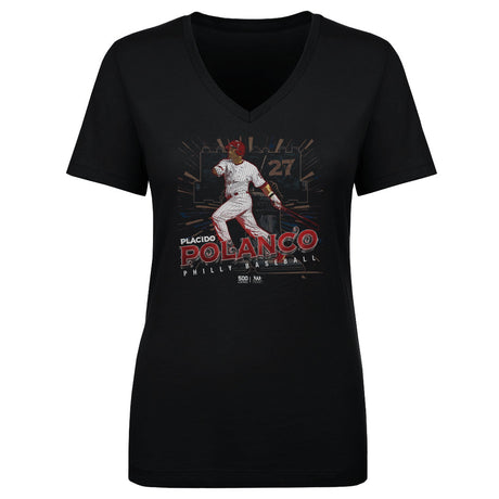 Placido Polanco Women's V-Neck T-Shirt | 500 LEVEL