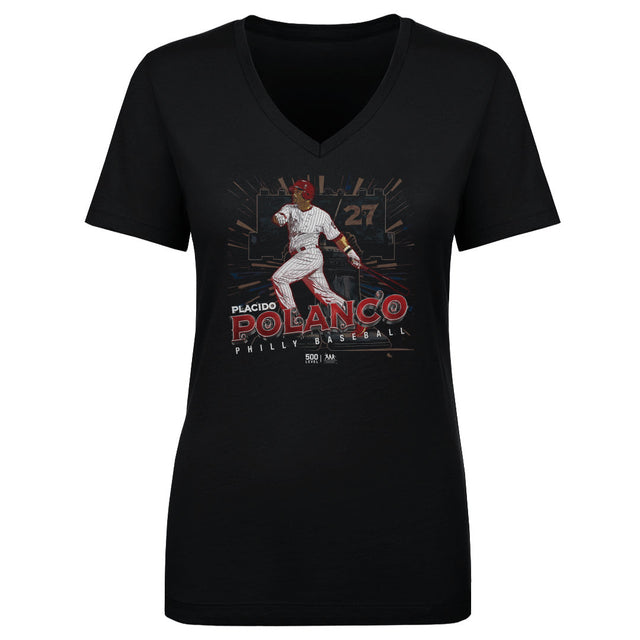 Placido Polanco Women's V-Neck T-Shirt | 500 LEVEL